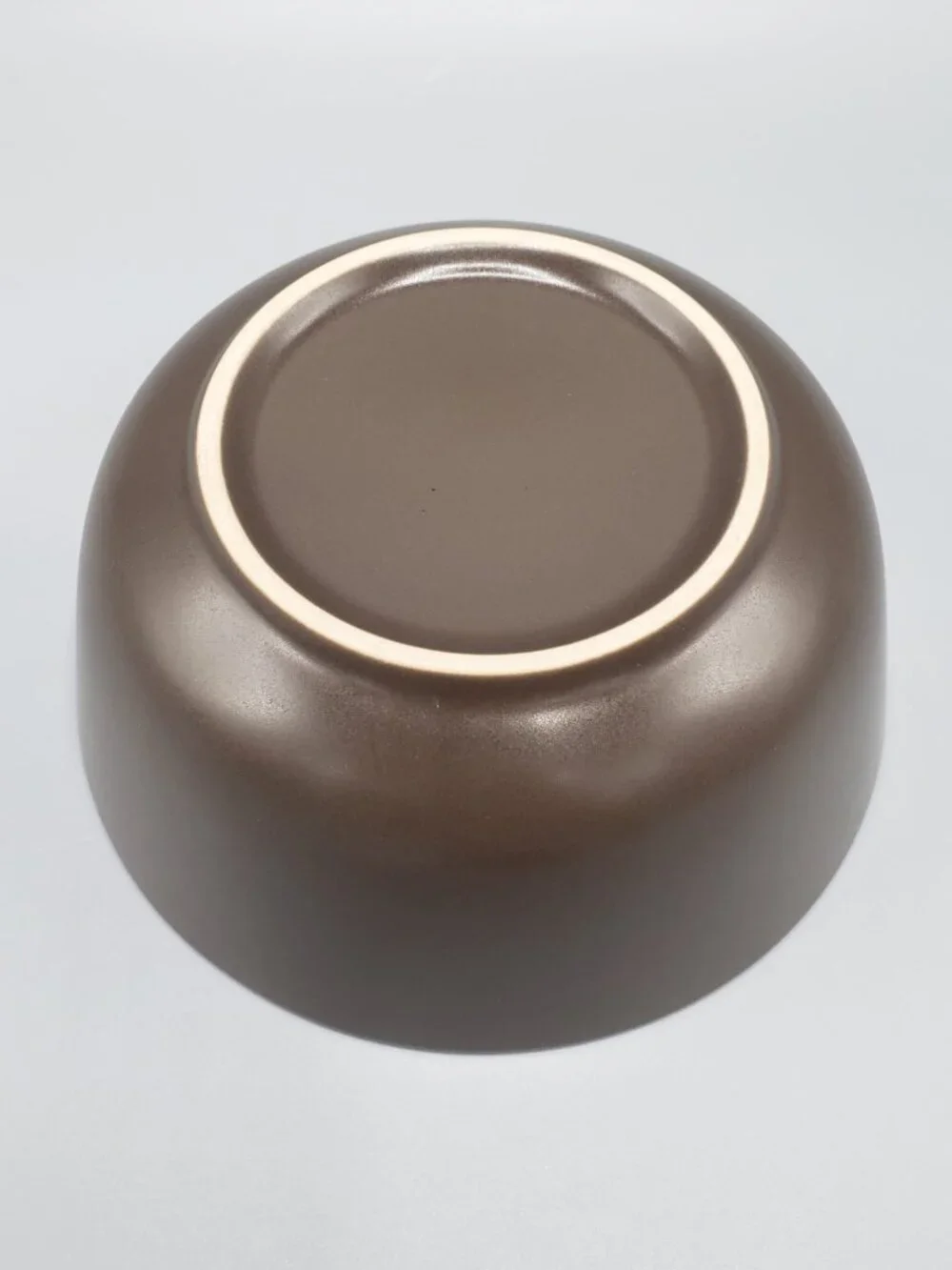 Set of 2 IKEA Dinera 12011 Matte Brown Round Cereal Soup Bowls 5-3/4